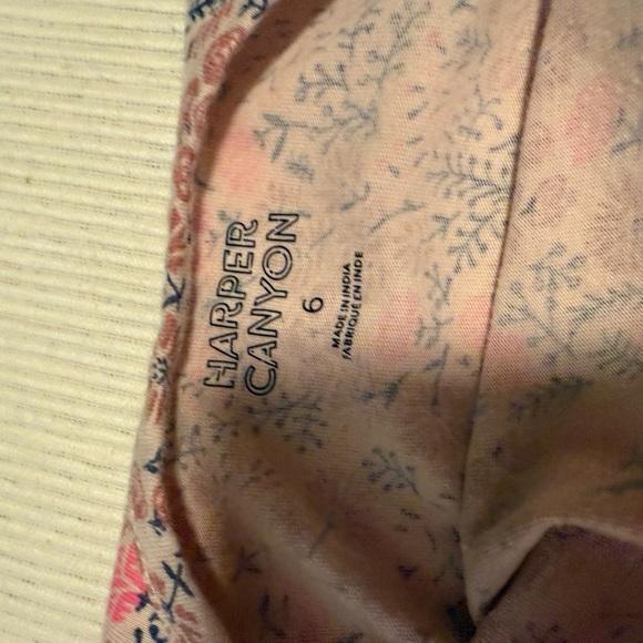 Harper Canyon Pink and White Scoop Neck Sundress - Picture 5 of 5